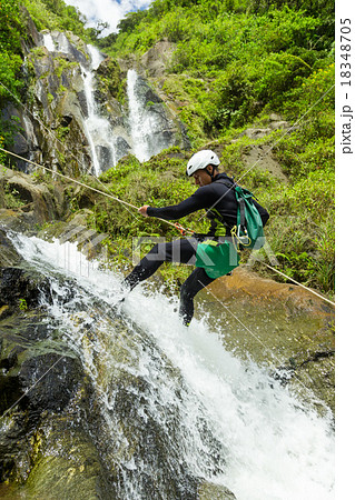 Canyoning Waterfall Descent Canyoning Waterfall Descent 18348705