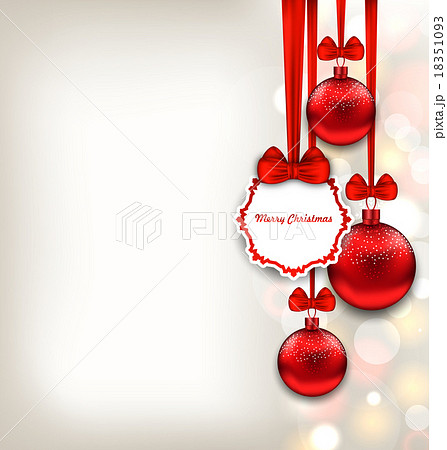 Xmas Background with Celebration Card and Glass 18351093