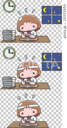 がんばる受験生女子 がんばる受験生女子 18355956