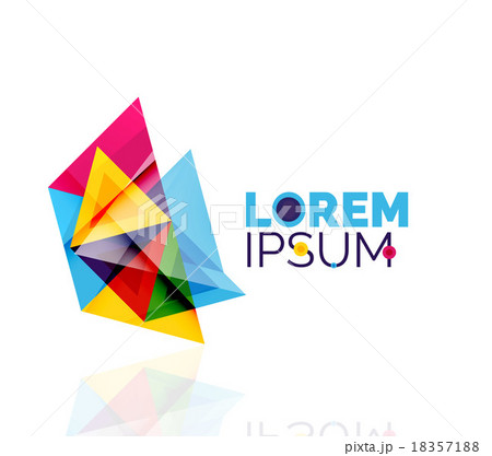 Logo, abstract geometric business icon 18357188