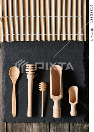 Wooden kitchen utensils Wooden kitchen utensils 18358814