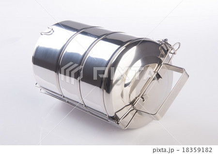 Tiffin or Food Container on background. 18359182