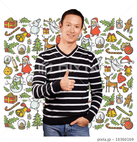 Man Looking For Christmas Gifts 18360169