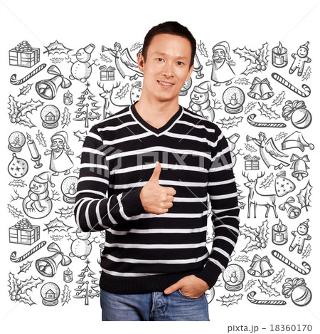 Man Looking For Christmas Gifts 18360170