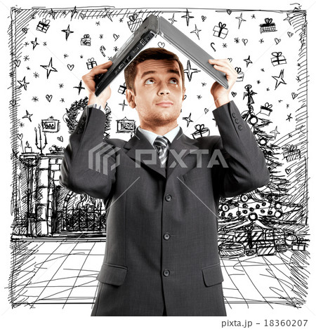 Man Looking For Christmas Gifts Man Looking For Christmas Gifts 18360207