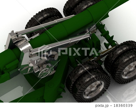 Battle howitzer Isolated Battle howitzer Isolated 18360339