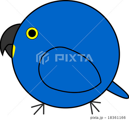 丸鳥 スミレコンゴウインコ のイラスト素材 丸鳥 スミレコンゴウインコ のイラスト素材