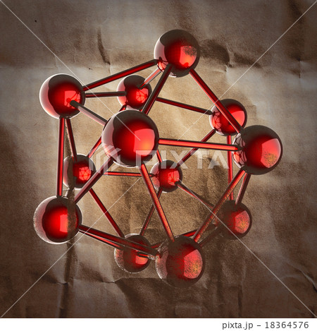 A single atom scientific illustration painted A single atom scientific illustration painted 18364576