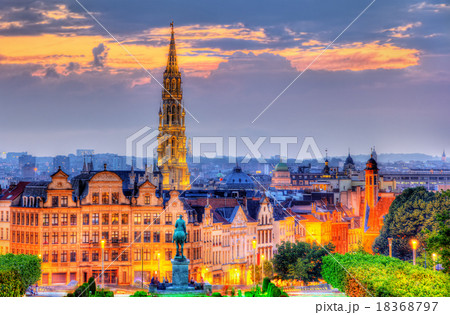 View of Brussels city center - Belgium 18368797