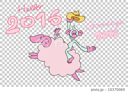 牛仔風格的猴子（新年卡2016） 18370069