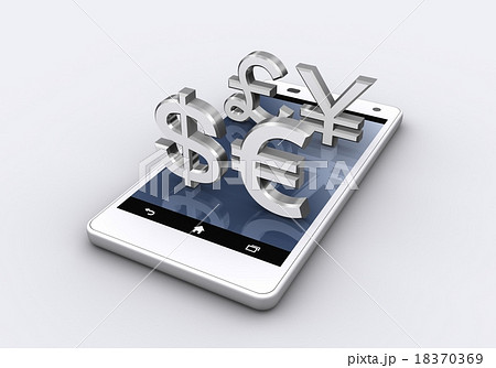 スマートフォンと通貨 18370369