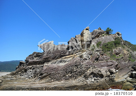 見残し海岸の奇岩 見残し海岸の奇岩 18370510