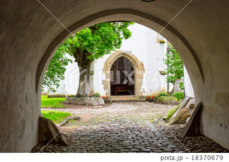 Fortified church in Prejmer, Romania. 18370679
