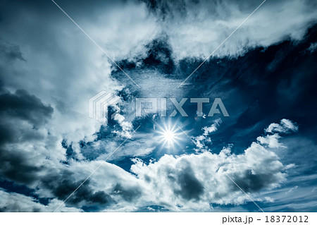 sky with clouds and sun 18372012