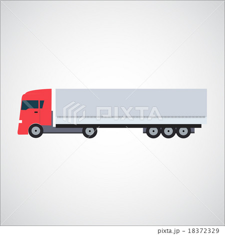 Ftat Truck Vector Illustration 18372329