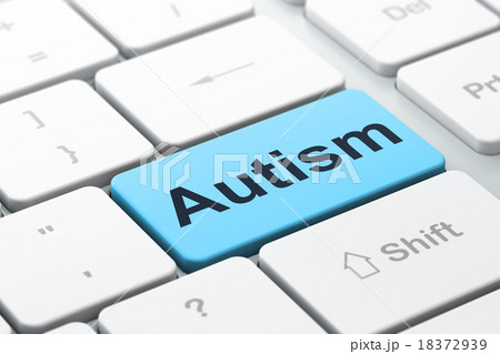 Medicine concept: Autism on computer keyboard 18372939