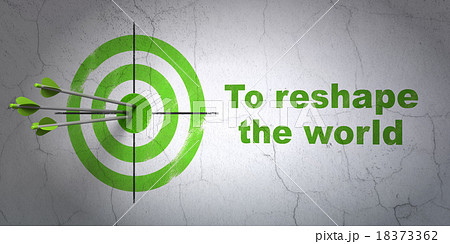 Political concept: target and To reshape The world 18373362