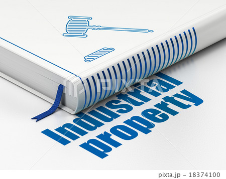 Law concept: book Gavel, Industrial Property on Law concept: book Gavel, Industrial Property on 18374100