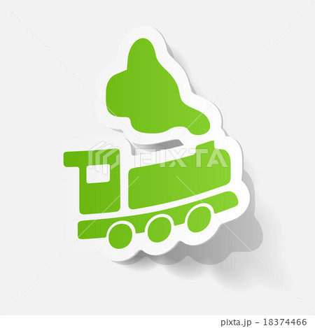 paper sticker: train 18374466