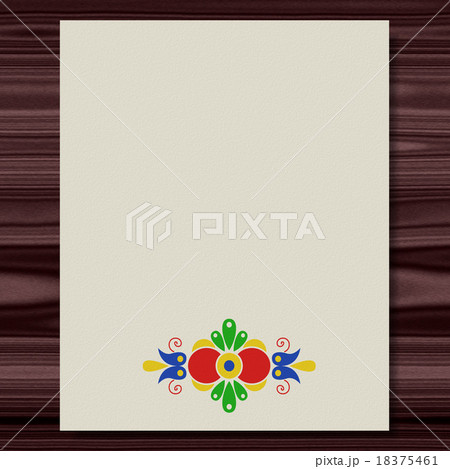 Moravian folk ornament writing paper wood texture 18375461