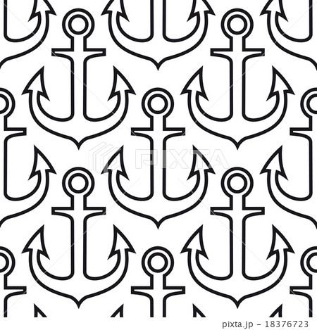 Retro ship anchors seamless pattern Retro ship anchors seamless pattern 18376723
