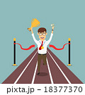 Manager crosses finish with trophy, medal, money 18377370