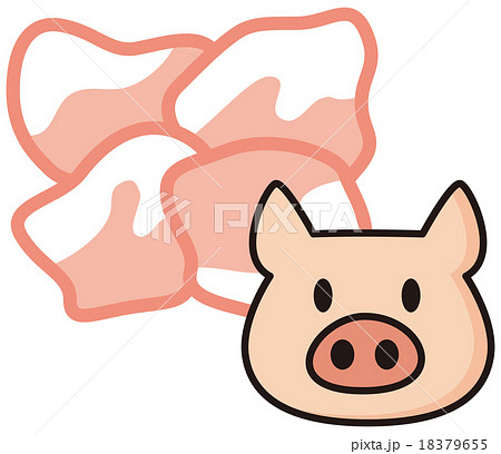 豚小間肉のイラスト素材