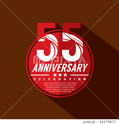 55 Years Anniversary Celebration Design. 18379877