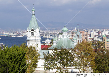 ハリスト正教会と函館の街 18384667