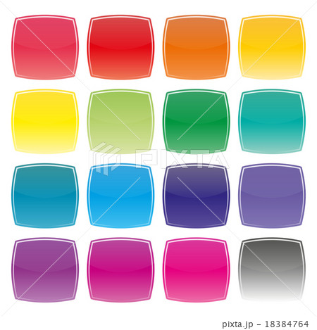 Set of color buttons, vector illustration. 18384764