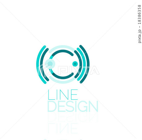 Vector swirl and circles outline minimal abstract Vector swirl and circles outline minimal abstract 18386358