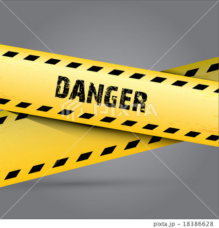 Yellow security warning tapes set Caution Yellow security warning tapes set Caution 18386628