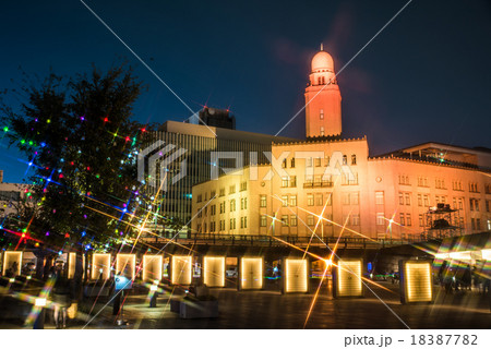 横浜の夜景　スマートイルミネーション横浜2015 　横浜税関 18387782
