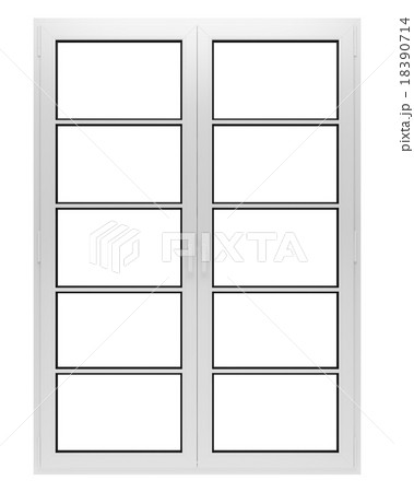 window isolated on white backgroundのイラスト素材 [18390714] - PIXTA