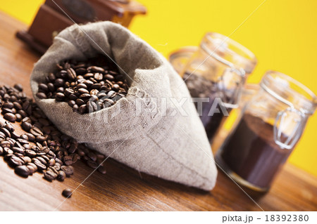 Cup with coffee, vivid bright theme 18392380