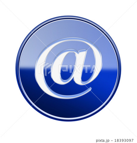 Email symbol icon glossy blue, isolated on white Email symbol icon glossy blue, isolated on white 18393097