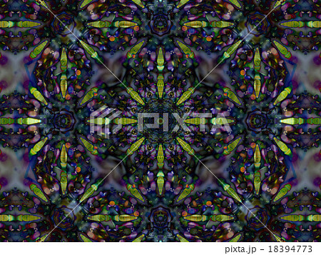 Pattern of kaleidoscope abstract grey pattern 18394773