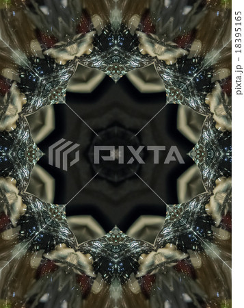 Brown Ethnic pattern. Abstract kaleidoscope 18395165