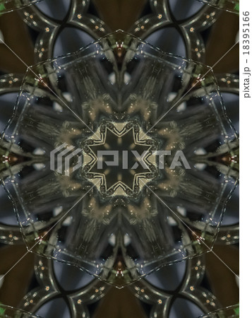 Brown Ethnic pattern. Abstract kaleidoscope 18395166