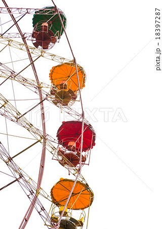 Ferris wheel isolated on white Ferris wheel isolated on white 18397287