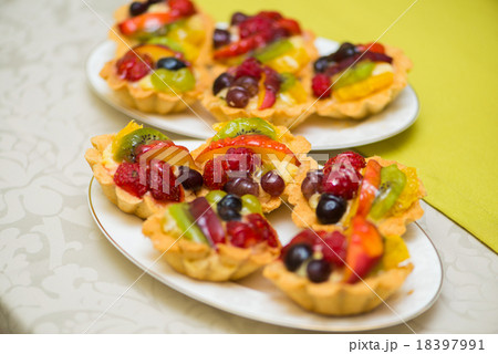 Tasty sweets in the plate 18397991
