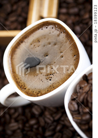 Cup with coffee, vivid bright theme 18399123