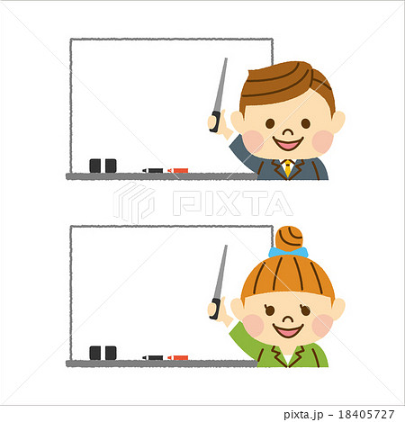 ホワイトボードと講師 18405727