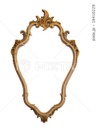Frame antique isolated white background. 18410229