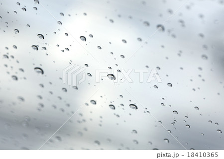 Water drop on glass mirror background. 18410365