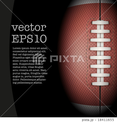 Dark Background of American Football ball. 18411655