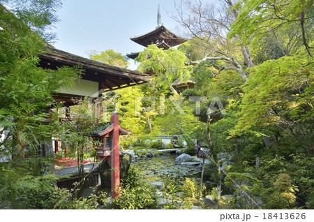 當麻寺 中之坊 内庭　香藕園 18413626