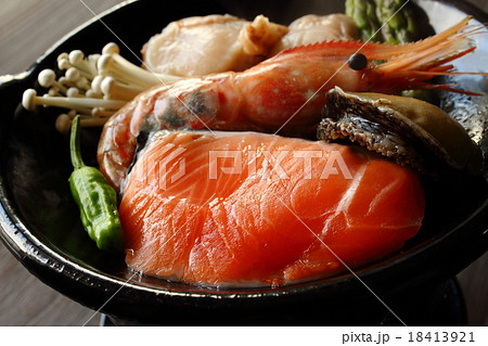 海鮮陶板焼き 18413921