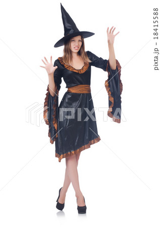 Witch isolated on the white background Witch isolated on the white background 18415588