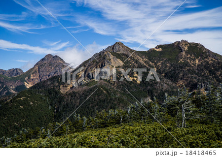 八ヶ岳連峰　権現岳　赤岳 18418465